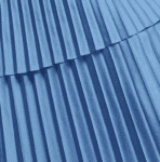 Pleated Icy Blue